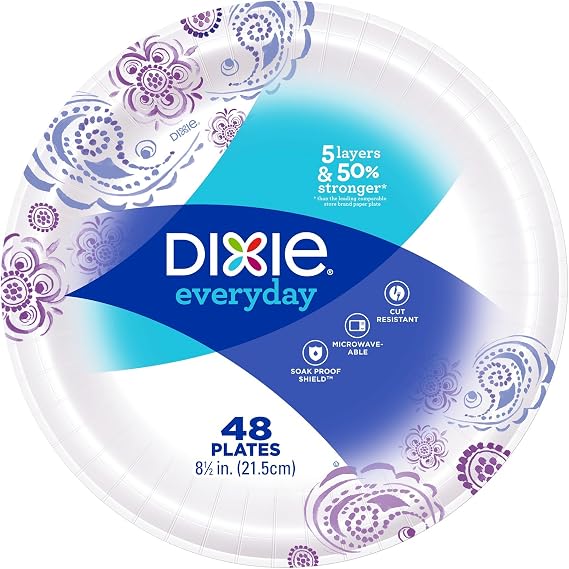 Dixie 48pk 8 1/2 in plates (pack of 2)