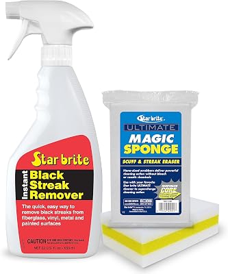 STAR BRITE Black Streak Remover & Degreaser  Magic Sponge Eraser 2 Pack - Super Charge Your Cleaning Kit