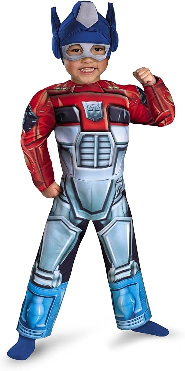 Disguise costumes Optimus Prime Rescue Bot Toddler Muscle Costume