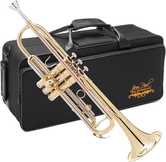 Jean Paul TR-430 Intermediate Bb Trumpet, Rose Brass Leadpipe | 0.465" Bore, Adjustable 3rd Valve Ring, U.S. Play-Tested, 7C Mouthpiece Included, Semi-Hard Case Included