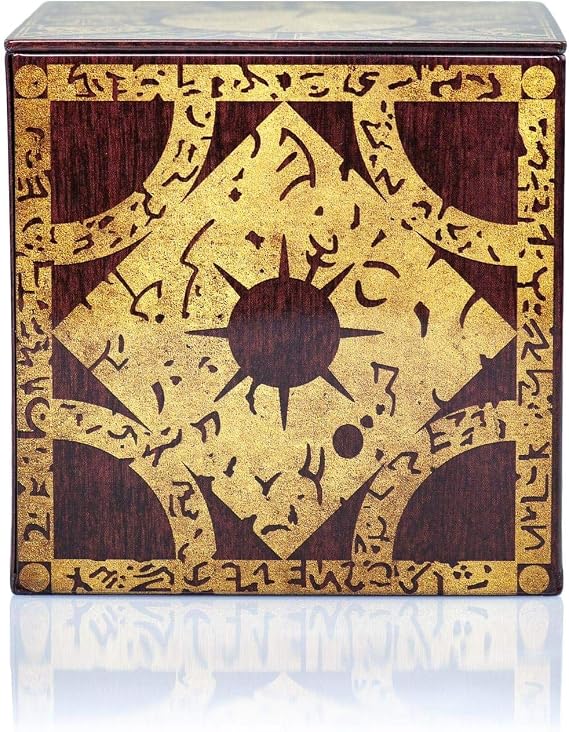 Hellraiser 4-Inch Puzzle Stash Box Storage Tin - Licensed Collectible Horror Movie Merchandise - Novelty Scary Film Home And Office Decor