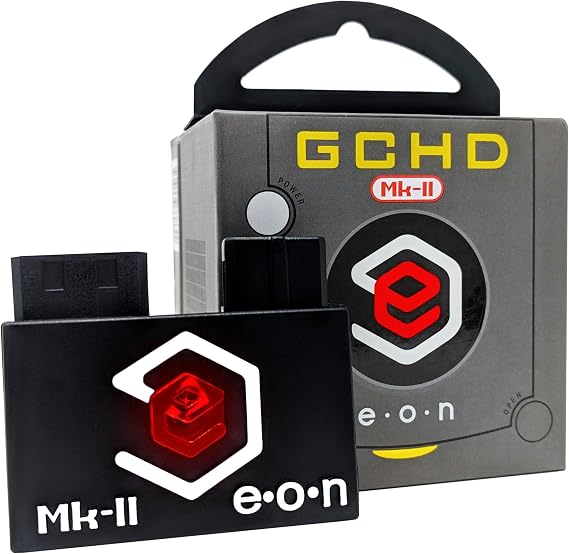 GCHD Mk-II | Gamecube HD Adapter for Nintendo Gamecube HDMI Converter, Digital Audio, Plug & Play, Zero Lag, Video Enhancer (Jet Black)