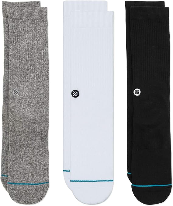 Stance Icon Classic Casual Crew Socks 3-Pack