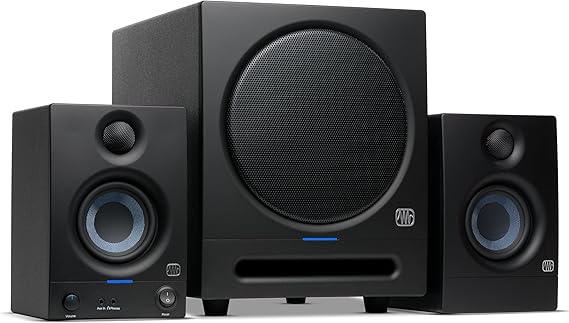 PreSonus Eris 2.1 Bluetooth Speaker System with Subwoofer Eris 3.5 Studio Monitor Pair & Eris Sub 8BT for Near Field Music Production, Desktop Computer, Hi-Fi Home Audio