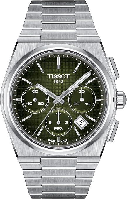 Tissot PRX, Swiss Automatic Chronograph, 42mm, Green Dial, Men's Watch