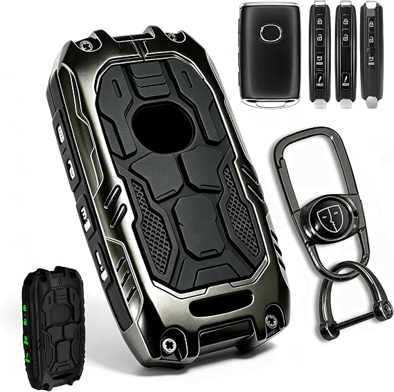 Mech Style Heavy Metal Key Fob Cover for Mazda CX-5 CX-30 CX-50 (2019-2026)