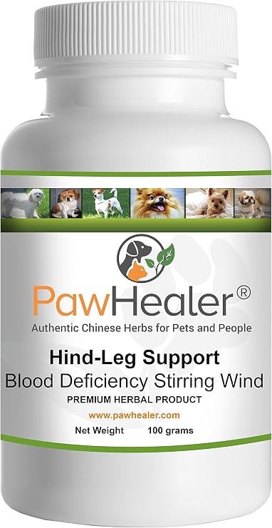 Hind Leg Weakness: Blood Deficiency Stirring Wind -100 Grams-Herbal Powder for Dogs & Pets