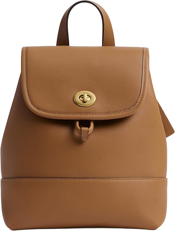 Coach Women's Turnlock Backpack Honey Brown One Size