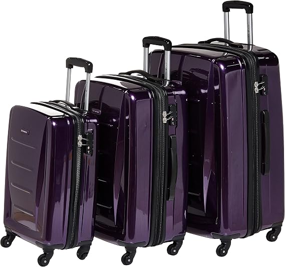 Samsonite Winfield 2 Hardside Expandable Luggage with Spinner Wheels, Purple, 3-Piece Set (20/24/28)