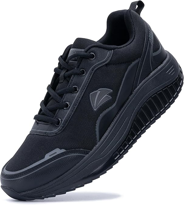 QAUPPE Men's Shoes Walking Arch Support Orthotic Sneakers Plantar Fasciitis Wide Tennis Shoes for Heel and Foot Pain Relief