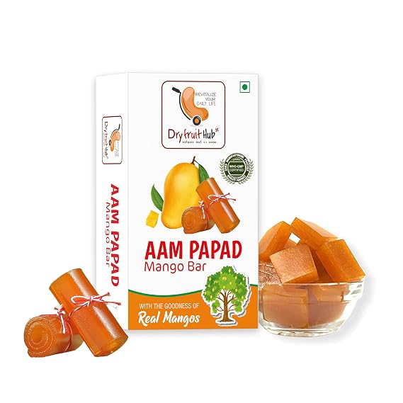 Dry Fruit Hub Aam papad 400gms Premium Khatta Aam Papad Slice Bar Aam Papad Khatta Mitha