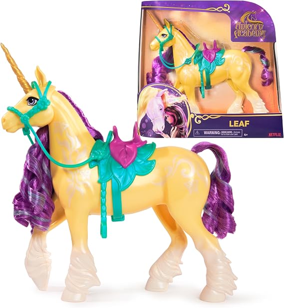 Unicorn Academy 11-inch Leaf Toy, Dolls & Unicorn Toys, Ages 4+