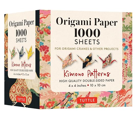 Origami Paper 1,000 sheets Kimono Patterns 4" (10 cm): Tuttle Origami Paper: Double-Sided Origami Sheets Printed with 12 Different Designs (Instructions Included)
