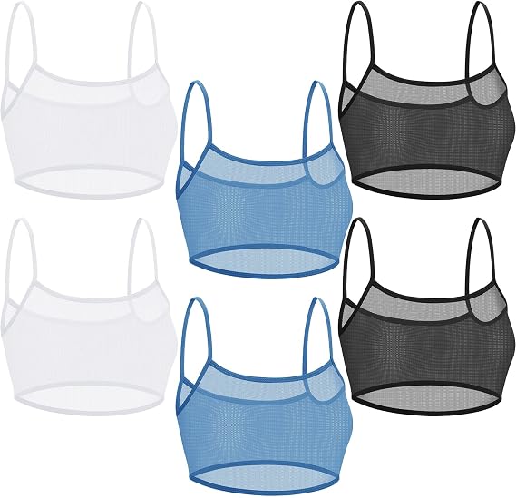 Toulite 6 Pcs Summer Women Bikini Sheer Tank Tops