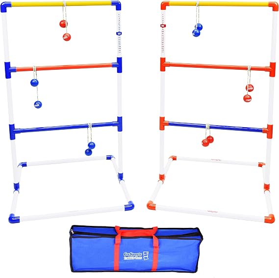 GoSports プレミアムラダートスアウトドアゲームセット ボロボール6個、トラベルキャリーケース、スコアトラッカー付き - 標準サイズとジャイアントサイズセットから選択