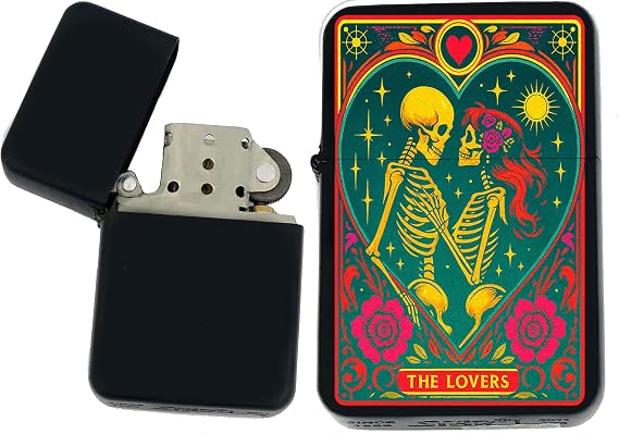 Custom Tarot Card - 24 Major Arcana Cards Available UV Color Printed Unique Collectible s Infinity Black Matt Windproof Lighters (LV-1)