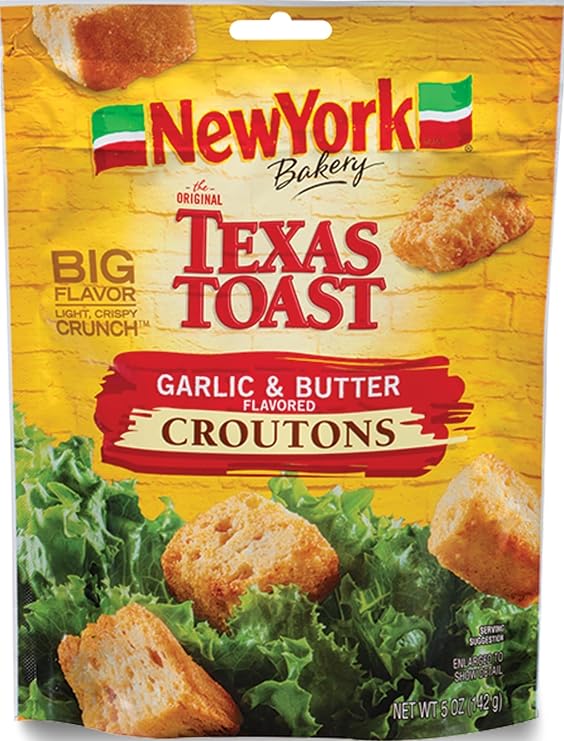 New York Bakery Texas Toast Garlic Butter Croutons, 5 oz