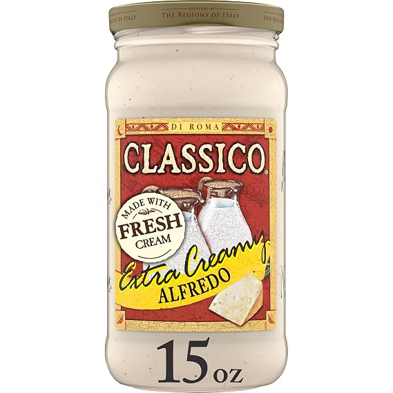Classico Extra Creamy Alfredo Pasta Sauce (15 oz Jar)