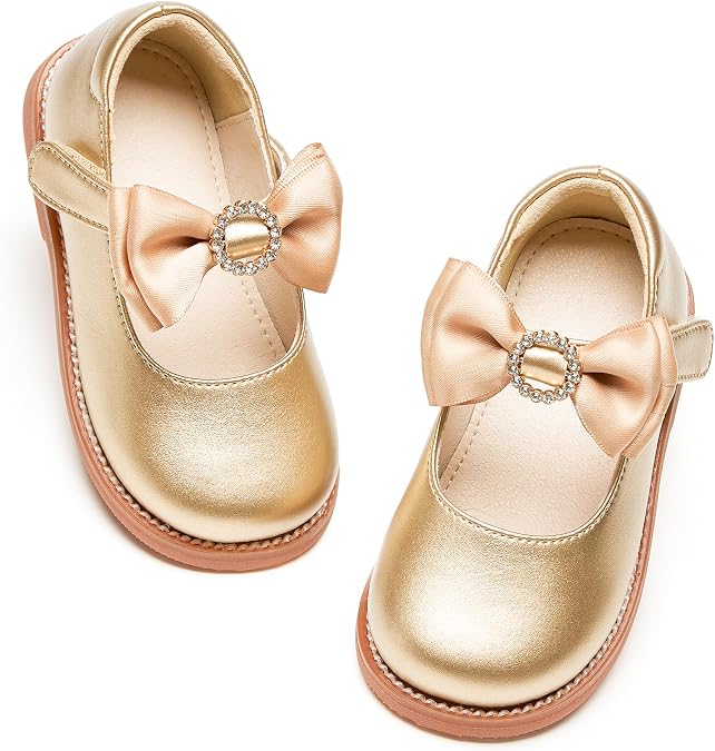 PHIRAMIN Toddler Girl Mary Jane Dress Oxford Shoes-Little Girl School Uniform Shoes for Wedding Party