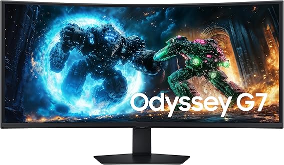 Samsung Odyssey G7 G75F 40'' WUHD VA 180 Hz 1 ms 1000R Kavisli Oyuncu Monitörü, LS40FG750EUXUF