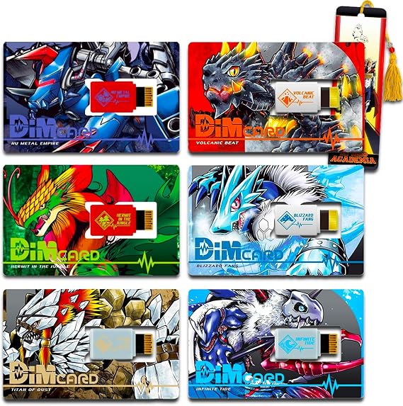 Digimon Dim Card Pack - Vital Hero Set: Hermit in the Jungle, Nu Metal Empire, Volcanic Beat, Blizzard Fang, Infinite Tide, Titan of Dust Plus More