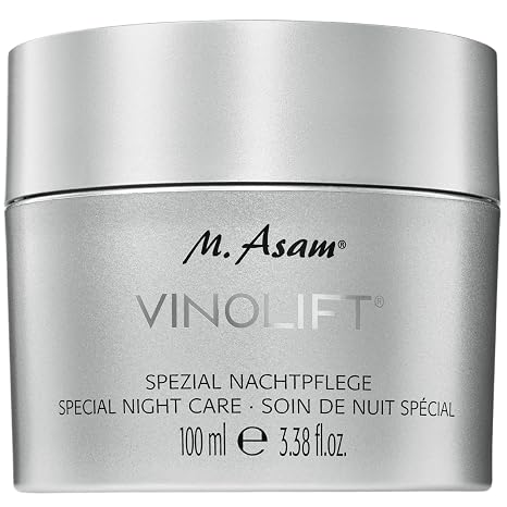 M. Asam Vinolift Special Night Cream (100 ml) Rich night cream for regeneration of mature skin anti-wrinkle cream with hyaluron resveratrol and grape seed oil