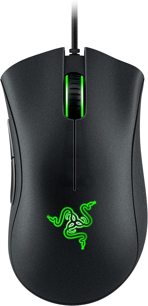 Razer DeathAdder Essential (2021) - Kablolu Oyun Faresi (Optik Sensör, 6400 DPI, 5 Programlanabilir Düğme, Ergonomik Form Faktörü) Siyah