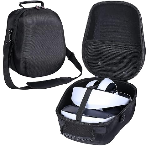 khanka Case for Sony PlayStation VR 2 Controller and PSVR2 Headset,Black