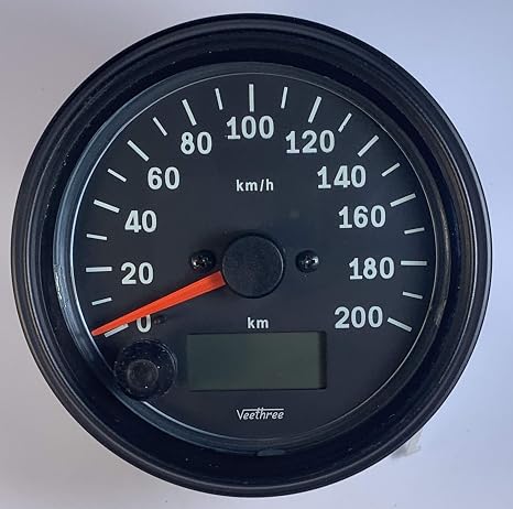 Speedometer Electronic Programmable (Black dial/Black Bezel)