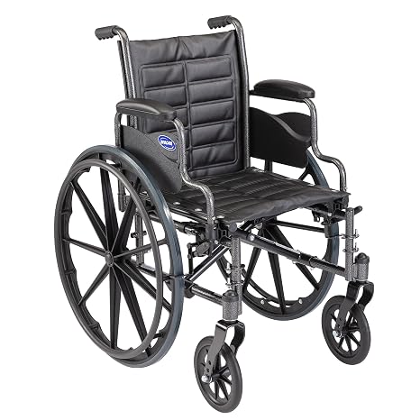 Invacare Tracer EX2 Wheelchair for Adults | Standard Folding | 16 Inch Seat | Desk Arms