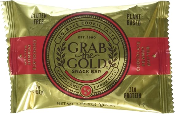 Grab The Gold Gluten Free Snack Bar, Chocolate Peanut Butter, 12 Count