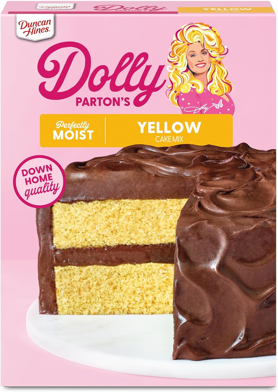 Duncan Hines Dolly Parton's Favorite Yellow Cake Mix, 15.25 oz.