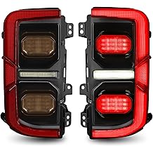 Smoked Full LED Tail Lights Pair for Ford Bronco 20212026, Off-Road Upgrade Rear Lamps, Plug & Play