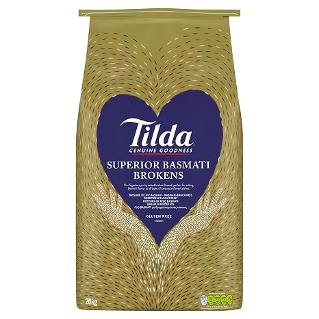 TILDA Basmati Rice - Broken 20 kg Indian Long Grain Rice