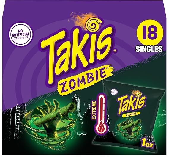 Takis Zombie Rolled Tortilla Chips Multipack, 18 Count