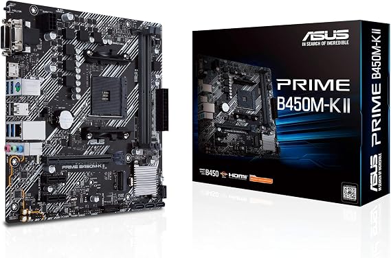 Asus Prime B450M-K II Motherboard Socket AM4