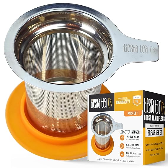 Tiesta Tea Brewbasket Stainless Steel Infuser Basket for Loose Leaf