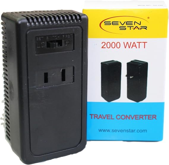 SEVENSTAR 2000W International Travel Voltage Converter for 110V USA Products (SS 230)