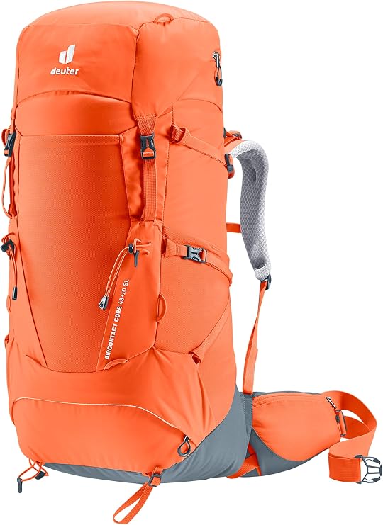 Deuter Women's Aircontact Core 45+10L SL Hiking Backpack - Paprika-Graphite