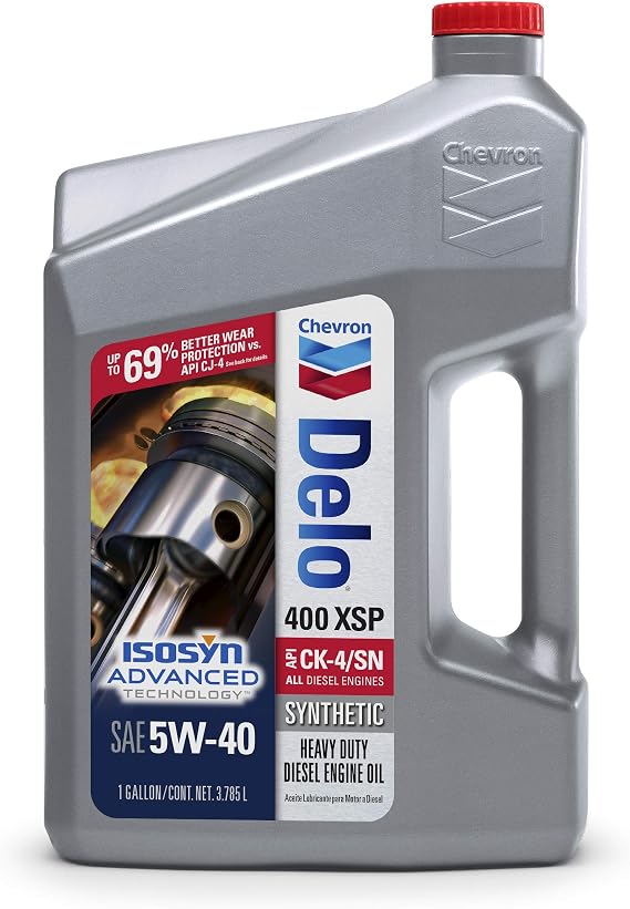 Delo 400 XSP SAE Heavy Duty Synthetic Diesel Engine Oil 5W-40, 1 Gallon, Pack of 1
