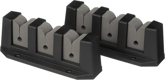 Seachoice 3-Rod Storage Holder, Black, ABS Plastic