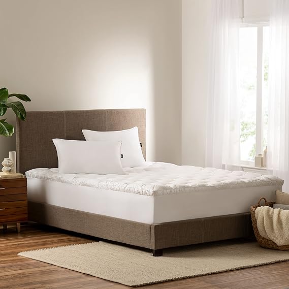 Serta Down Illusion Hypoallergenic Pillowtop Mattress Topper, Twin