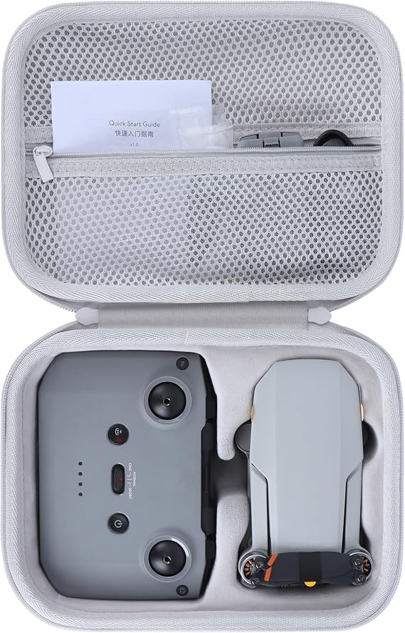 Storage Case Compatible with DJI Mini 4K Drone Accessories, with Propeller Protectors and Control Stick Cover Black