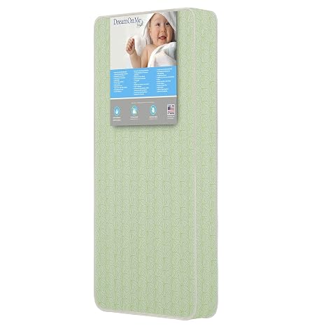 Dream On Me Bedtime 2Sided Crib & Toddler 150 Coil Mattress DualFirmness, Fits FullSize Cribs & Toddler Beds, Waterproof Vinyl Cover, GREENGUARD Gold and BSA Certified, Proudly Made in USA