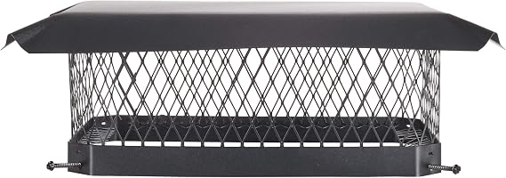 Shelter 13" x 18" Single Flue Bolt-On Chimney Cap, Fully Assembled, Galvanized Steel