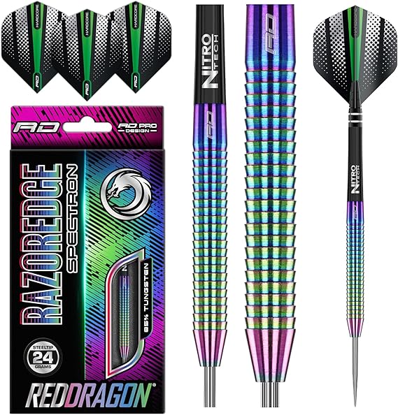 RED DRAGON Darts | Razor Edge Series | 85% Tungsten Darts Set | 20g-33g