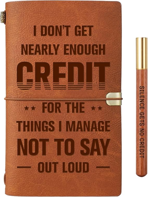 Funny Office Work Gifts, Notebook with Pen, Funny Gifts for Women Men