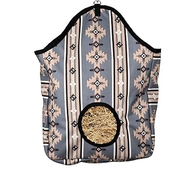 WeatherBeeta Hay Bag, Grey Navajo Print