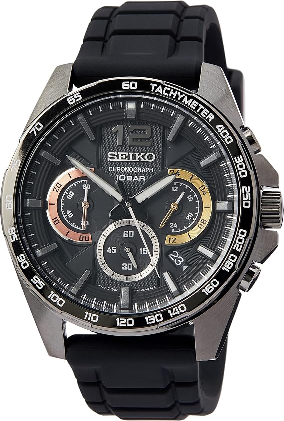 Seiko Men's Quartz Watch Stainless Steel with Stainless Steel Strap SSB345P1