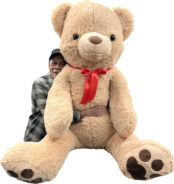 Big Plush Giant 6ft Teddy Bear in Big Box Fully Stuffed & Ready to Hug - 6 Feet Tall / 72 Inches / 183 cm - Huge Stuffed Animal - Oversized Plushie Gigantic